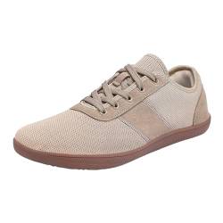 Paar Slip-On-Schuhe für die Arbeit, rutschfeste Turnschuhe, Wanderschuhe Schuhe Herren Sneaker Niedrig (Brown #1, 45) von BSWFA