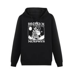 Dropkick Murphys Skeleton Piper Mens Funny Unisex Sweatshirts Graphic Print Hooded Black Sweater L von BSapp