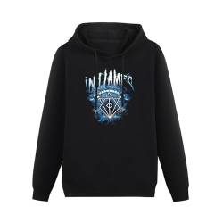 In Flames Battles Crest Tour Mens Funny Unisex Sweatshirts Graphic Print Hooded Black Sweater S von BSapp