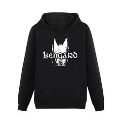 Isengard Cult Metal Mens Funny Unisex Sweatshirts Graphic Print Hooded Black Sweater L von BSapp