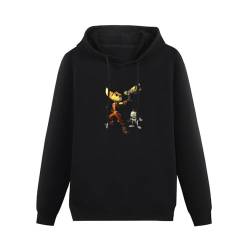 Ratchet Clank Quartu Gadgebots Game Mens Funny Unisex Sweatshirts Graphic Print Hooded Black Sweater S von BSapp