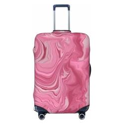 BTCOWZRV Gepäckabdeckung mit rosa Marmor-Druck, staubdicht, elastisch, Reisegepäckschutz, Kofferschutz, Gepäckhüllen, passend für 45,7 - 81,3 cm Gepäck, Schwarz , M von BTCOWZRV