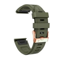 BUDAY 20 mm Silikon-QuickFit-Uhrenarmband für Garmin Fenix 7S 6S Pro 5S Plus Armband Descent Mk 2S Instinct D2 Delta S Uhrenarmbänder, QuickFit 20mm, Achat von BUDAY