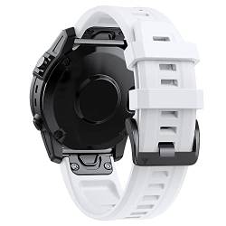 BUDAY 22 x 26 mm Silikon-Uhrenarmband für Garmin Fenix 6X 6 Pro 7X 7 5 5X 3 3HR 945 Smartwatch-Armband, Schnellverschluss-Armband, 22mm Descent G1, Achat von BUDAY