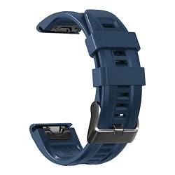BUDAY 22 x 26 mm Silikon-Uhrenarmband für Garmin Fenix 6X 6 Pro 7X 7 5 5X 3 3HR 945 Smartwatch-Armband, Schnellverschluss-Armband, 26mm Fenix 5X 5XPlus, Achat von BUDAY