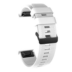 BUDAY Smartwatch-Armband für Garmin Fenix 6 6S 6X 5X 5 5S 3 3HR Forerunner 935 945, Schnellverschluss-Armband, Silikonarmband, 20 mm, Achat von BUDAY