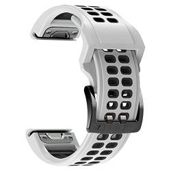 BUDAY Uhrenarmband für Garmin Fenix 7 7X 6 6X Pro 5 5X Plus 3HR 945 Saphir Epix weiches Silikon Smartwatch Armband 26 22 mm, 26mm Fenix 6X 6XPro, Achat von BUDAY