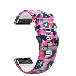 BUDAY Uhrenarmband für Garmin Fenix 7 7X 6 6X Pro 5X 5 Plus 3 HR MK2 Easyfit Smartwatch-Armband Correa 26, 22 mm, Silikon Schnellverschluss-Armband, 26mm For 7 Pro, Achat von BUDAY