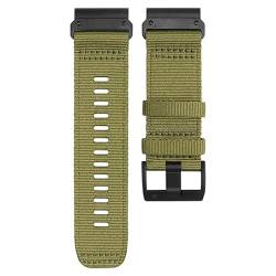 BUDAY Uhrenarmband für Garmin Tactix Delta Bravo Fenix 7X 7 6X 6 Pro 5X Plus 3 HR Canvas-Band Zubehör Armband Correa, 26 mm, Achat von BUDAY