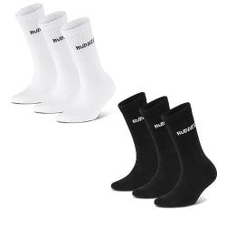 BUDDIES Socken, Classic Crew, Sportsocken, 3 Paar, weiß / 3 Paar, schwarz (L (42-44)) von BUDDIES