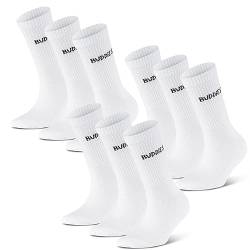 BUDDIES Socken, Classic Crew, Sportsocken, 9 Paar, weiß (L (42-44)) von BUDDIES