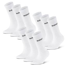 BUDDIES Socken, Classic Crew, Sportsocken, 9 Paar, weiß (XL (45-47)) von BUDDIES