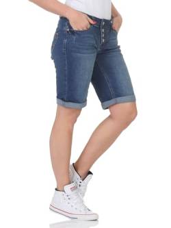 Buena Vista Jeans Hosen Damen - Malibu Short - Stretch Denim - Jeansblau - Gr. XL von Buena Vista