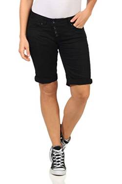 BUENA VISTA Jeans Hosen Damen Malibu Short Stretch Twill - Black - schwarz (S) von BUENA VISTA