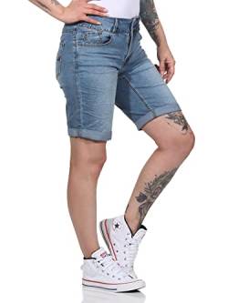 BUENA VISTA Jeans Hosen Damen - Tummyless Short - Stretch Denim - helleres Jeansblau - Gr. M von BUENA VISTA
