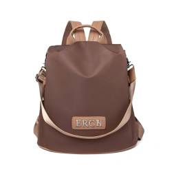 BUKESIYI Damen Tasche Rucksack Handtasche Frauen backpack Klein Anti Diebstahl Schulrucksack Laptop Weekender PU Leder CCDE78524 Kaffee von BUKESIYI