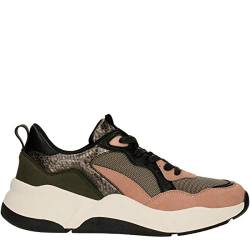 BULLBOXER Damen Sneaker, Frauen Low Top Sneaker,Halbschuh,Schnürschuh,Strassenschuh,Freizeitschuh,Wedge Sneaker,Keil-Absatz,Multi,41 EU / 7.5 UK von BULLBOXER