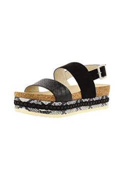 BULLBOXER Damenschuhe Sandalen Elegant Sandale Schwarz Freizeit, Schuhgröße:36 EU von BULLBOXER