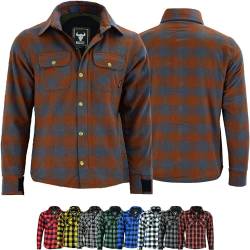 BULLDT Herren Motorradhemd Holzfäller-Look Hemd, Größe:50/M, Farbe:Karamell von BULLDT