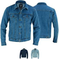 BULLDT Jeansjacke Motorradjacke Trucker Jacke, 56/2XL, Hellblau von BULLDT