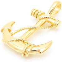 BUNGSA Anhänger Set Anhänger Anker mit Seil aus Edelstahl Unisex (Silber, Gold oder Schwar (1-tlg), Pendant Halsketten von BUNGSA