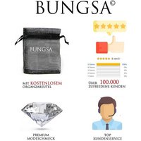 BUNGSA Fingerring Buchstaben Ring Silber aus Metall Unisex - Auswahl von A-Z (1-tlg), Zehring Toering von BUNGSA