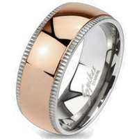 BUNGSA Fingerring Ring Mittelring Rosegold Silber aus Titan Damen (Ring, 1-tlg), Damen Herren von BUNGSA