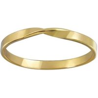 BUNGSA Fingerring Ring einfach gedreht aus 925 Silber Damen (Ring, 1-tlg), Frauen Mädchen von BUNGSA