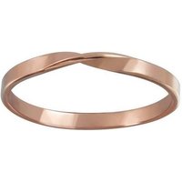 BUNGSA Fingerring Ring einfach gedreht aus 925 Silber Damen (Ring, 1-tlg), Frauen Mädchen von BUNGSA