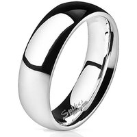 BUNGSA Fingerring Ring hochglanzpoliert Silber aus Edelstahl Unisex (Ring, 1-tlg), Damen Herren von BUNGSA