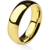 BUNGSA Fingerring Ring klassisch Gold aus Edelstahl Unisex (Ring, 1-tlg), Damen Herren von BUNGSA