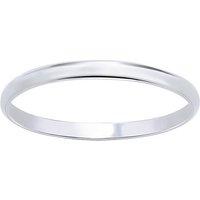 BUNGSA Fingerring Ring klassisch schmal aus 925 Silber Unisex (Ring, 1-tlg), Damen Herren von BUNGSA