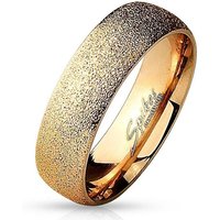BUNGSA Fingerring Ring sand-gestrahlt Rosegold aus Edelstahl Unisex (Ring, 1-tlg), Damen Herren von BUNGSA
