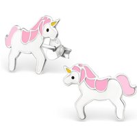 BUNGSA Ohrring-Set Ohrstecker Einhorn aus 925 Silber für Kinder (1 Paar (2 Stück), 2-tlg), Ohrschmuck Ohrringe von BUNGSA