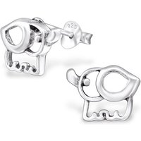 BUNGSA Ohrring-Set Ohrstecker Elefant aus 925 Silber Kinder (1 Paar (2 Stück), 2-tlg), Ohrschmuck Ohrringe von BUNGSA