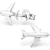 BUNGSA Ohrring-Set Ohrstecker Flugzeug aus 925 Silber Kinder (1 Paar (2 Stück), 2-tlg), Ohrschmuck Ohrringe von BUNGSA