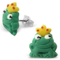 BUNGSA Ohrring-Set Ohrstecker Froschkönig aus 925 Silber Kinder (1 Paar (2 Stück), 2-tlg), Ohrschmuck Ohrringe von BUNGSA