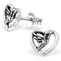 BUNGSA Ohrring-Set Ohrstecker Kolibri aus 925 Silber Damen (1 Paar (2 Stück), 2-tlg), Ohrschmuck Ohrringe von BUNGSA