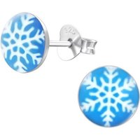 BUNGSA Ohrring-Set Ohrstecker Schneeflocke aus 925 Silber Kinder (1 Paar (2 Stück), 2-tlg), Ohrschmuck Ohrringe von BUNGSA