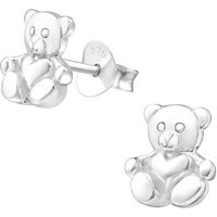 BUNGSA Ohrring-Set Ohrstecker Teddybär aus 925 Silber Damen (1 Paar (2 Stück), 2-tlg), Ohrschmuck Ohrringe von BUNGSA