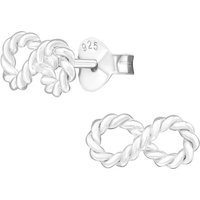 BUNGSA Ohrring-Set Ohrstecker mit Unendlichkeitssymbol aus 925 Silber Damen (1 Paar (2 Stück), 2-tlg), Ohrschmuck Ohrringe von BUNGSA