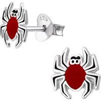 BUNGSA Ohrring-Set Ohrstecker rote Spinne aus 925 Silber Kinder (1 Paar (2 Stück), 2-tlg), Ohrschmuck Ohrringe von BUNGSA