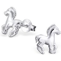 BUNGSA Ohrstecker-Set Ohrstecker Pferd aus 925 Silber Kinder (1 Paar (2 Stück), 2-tlg), Ohrschmuck Ohrringe von BUNGSA