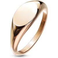 BUNGSA Partnerring Siegelring klassisch rosegold aus Edelstahl (Ring, 1-tlg), Damen Herren von BUNGSA