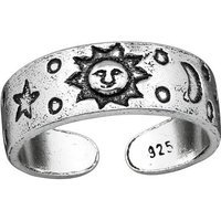 BUNGSA Zehenring Zehenring Sonne, Mond und Sterne aus 925 Silber Damen, Zehring Toering von BUNGSA