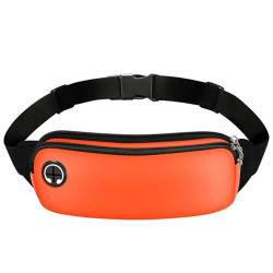 Herren Damen Laufen Bauchtasche,GüRteltasche 2 stücke Sport Fanny Pack Frauen Gürtel Tasche Männer Laufen Taille Tasche Telefon Schwarz Gym Taschen Lauf Zubehör (Color : Orange) von BUNIQ