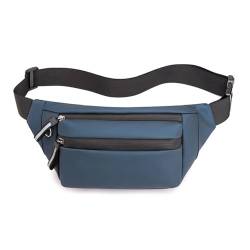 Herren Damen Laufen Bauchtasche,GüRteltasche Männer Fanny Pack Outdoor Sport Laufen Radfahren Taille Tasche Pack Männlichen Mode Schulter Gürtel Tasche Reise Telefon Beutel Taschen (Color : Blue) von BUNIQ