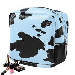 Schminktasche | Reise-Organizer-Beutel mit Kuh-Print - Make-up-Koffer mit großem Fassungsvermögen und tragbarem Griff für Hautpflege-Toilettenartikel, Shampoo, Geburtstagsgeschenke für Frauen Buniq von BUNIQ