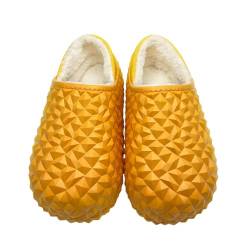 Slip-On-Plüschhausschuhe, Wasserdichte Hausschuhe in Durian-Form, Kreative lässige Damenschuhe mit weichem Futter für Schlafzimmer, Wohnzimmer, Küche, Reisen Buniq von BUNIQ