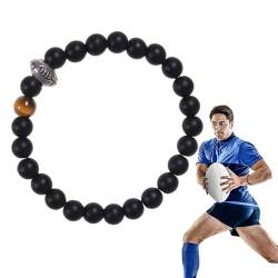 Sportarmbänder für Jungen,Sportpartyarmbänder | Verstellbare Rugby-Fußball-Armbänder,Sport-Partygeschenke-Armbänder für Kinder, Jugendliche, Erwachsene und Team-Fans für Ballspiel-Party-Reisen Buniq von BUNIQ